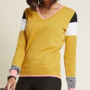 Modcloth “Write on cue” pencil shirt teacher long sleeve size XLARGE